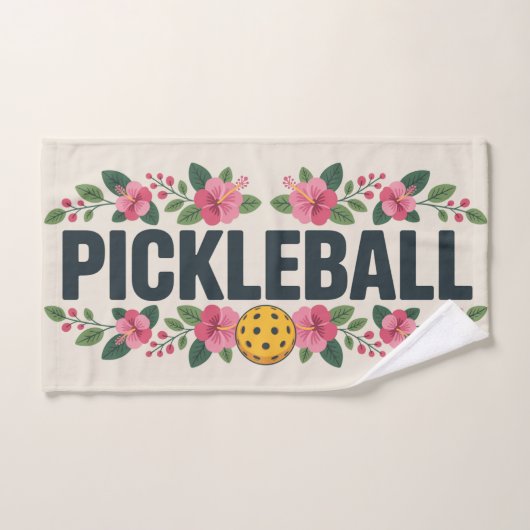 Pickleball Tropische grafische vakantie Handdoek (Handdoek)
