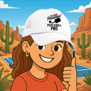 Pickleball Trucker Hoed met Pro Paddle Power Pet