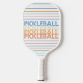 Pickleball Typografie Modern Paddle (Achterkant)