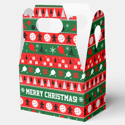 Pickleball Ugly Sweater Gift Bedankdoosjes (Geopend)