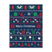 Pickleball 🎄 Ugly Sweater Kerstmis, aangepaste te