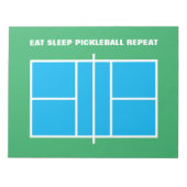 Pickleball-uiteinden aangepaste coaching les notitieblok (Voorkant)