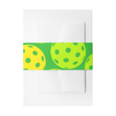Pickleball Uitnodiging Belly Bands voor uw vriende Uitnodigingen Wikkel (Voorkant Voorbeeld)