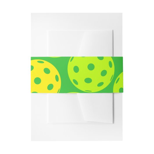 Pickleball Uitnodiging Belly Bands voor uw vriende Uitnodigingen Wikkel (Voorkant Voorbeeld)