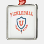 Pickleball University Metalen Ornament (Links)