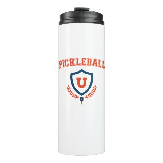 Pickleball University Thermosbeker (Voorkant)