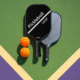 Pickleball USSP Name Black Pickleball Paddle