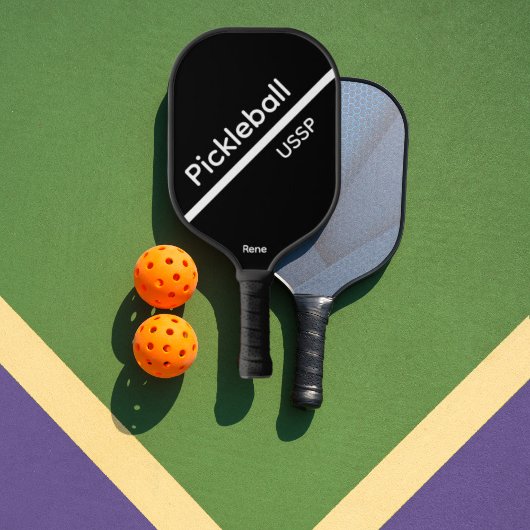 Pickleball USSP Name Black Pickleball Paddle