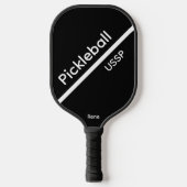 Pickleball USSP Name Black Pickleball Paddle (Voorkant)