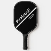 Pickleball USSP Name Black Pickleball Paddle (Achterkant)
