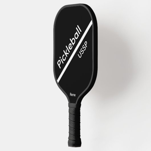 Pickleball USSP Name Black Pickleball Paddle (Links)