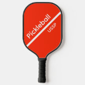 Pickleball USSP Name Oranje Paddle (Achterkant)