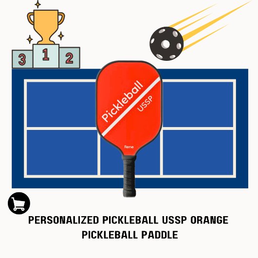 Pickleball USSP Name Oranje Paddle