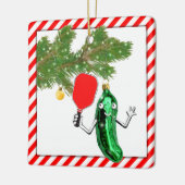 pickleball-vakantie-verzamelobject keramisch ornament (Links)