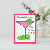 Pickleball Valentijn Ik hou van de manier waarop j Briefkaart (Staand voorkant)