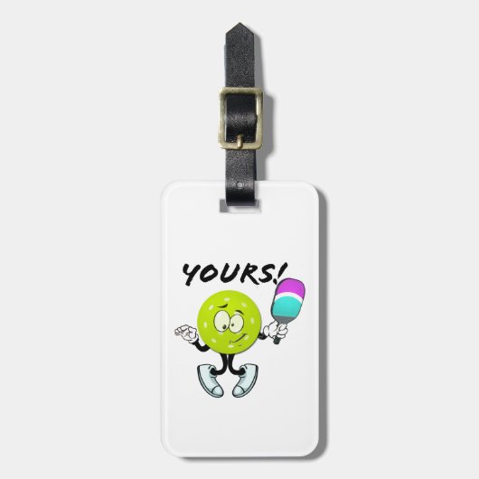 Pickleball: van jou bagagelabel (Voorkant verticaal)