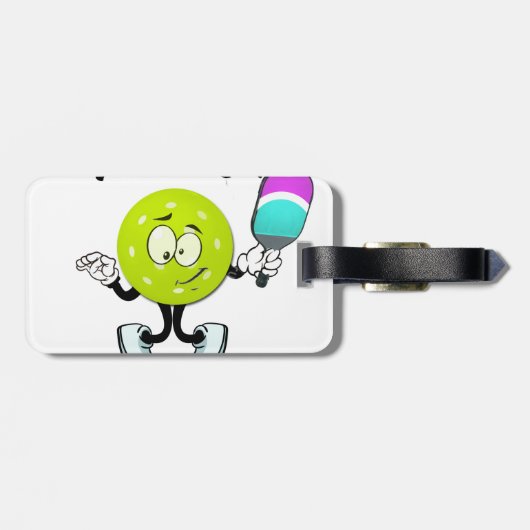 Pickleball: van jou bagagelabel (Achterkant horizontaal)