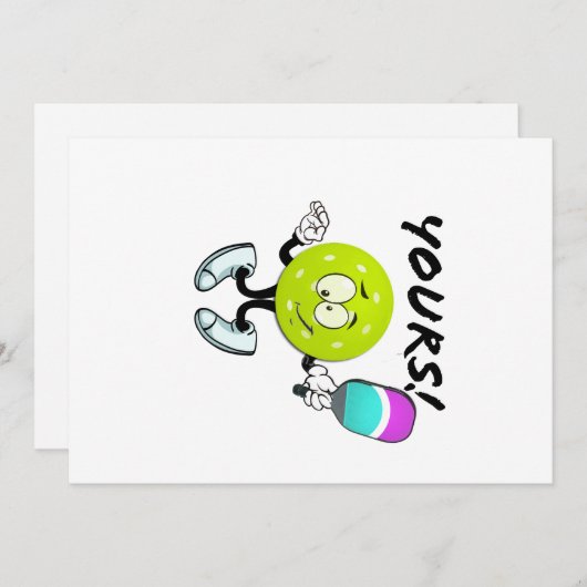 Pickleball: van jou feestdagenkaart (Voorkant / Achterkant)