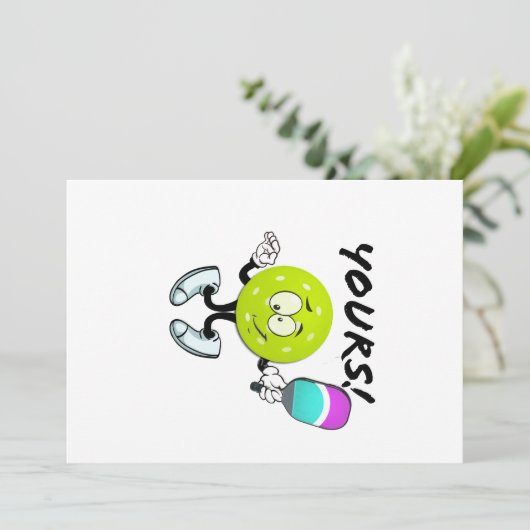 Pickleball: van jou feestdagenkaart (Staand voorkant)