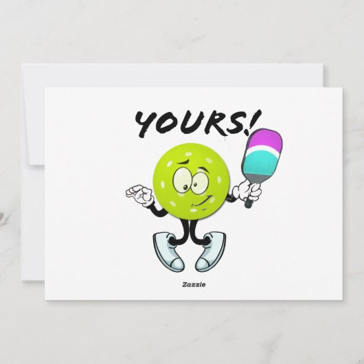 Pickleball: van jou feestdagenkaart (Achterkant)