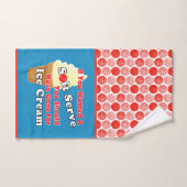 Pickleball Vanilla Soft Serve Cone Rood Wit Blauw Handdoek (Handdoek)