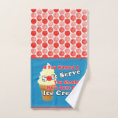 Pickleball Vanilla Soft Serve Cone Rood Wit Blauw Handdoek (Handdoek)