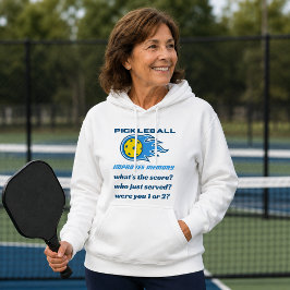 Pickleball Verbeterd Geheugen Grappige Dames Hoodi Hoodie