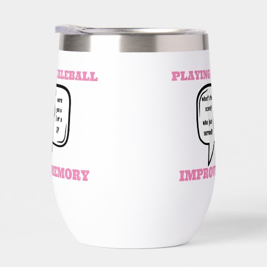 Pickleball verbetert geheugen Funny (Rechts)