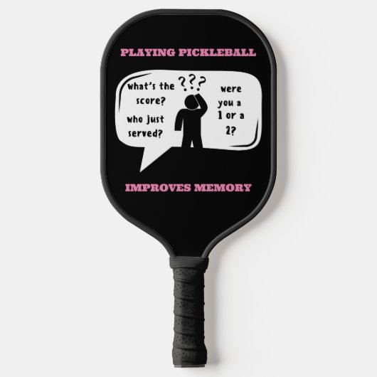Pickleball verbetert geheugen Funny Paddle (Voorkant)