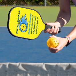 Pickleball verbetert geheugen Funny Paddle