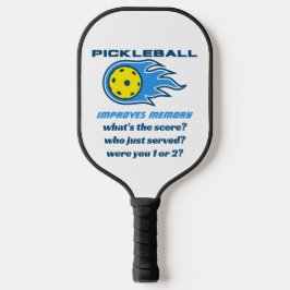 Pickleball verbetert geheugen Funny Paddle