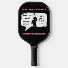 Pickleball verbetert geheugen Funny Pickleball Paddle
