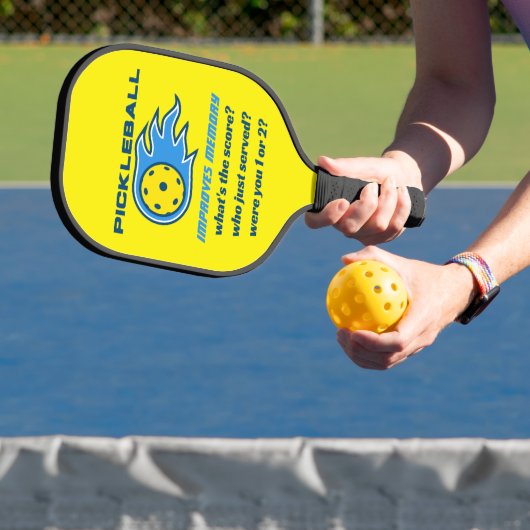 Pickleball verbetert geheugen Funny Pickleball Paddle (Insitu)