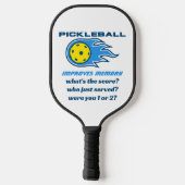 Pickleball verbetert geheugen Funny Pickleball Paddle (Achterkant)