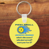 Pickleball verbetert geheugen Funny Sleutelhanger (Voorkant)