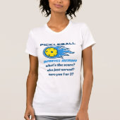 Pickleball verbetert geheugen Funny T-Shirt (Voorkant)