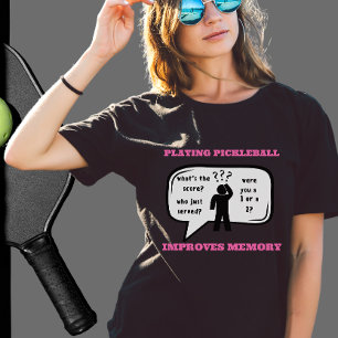 Pickleball verbetert geheugen Funny T-shirt
