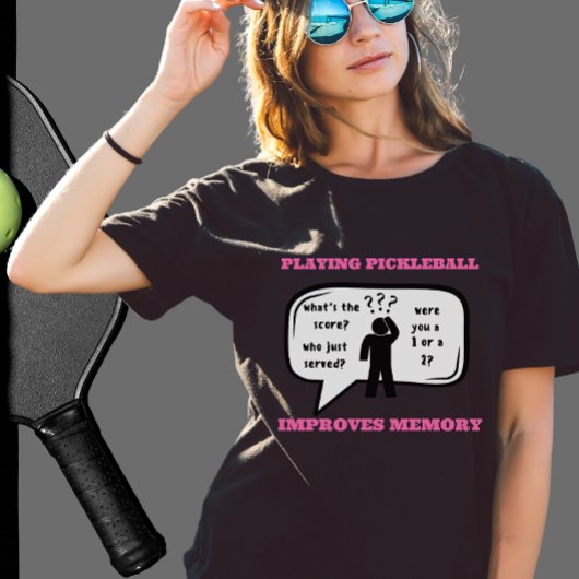 Pickleball verbetert geheugen Funny T-shirt