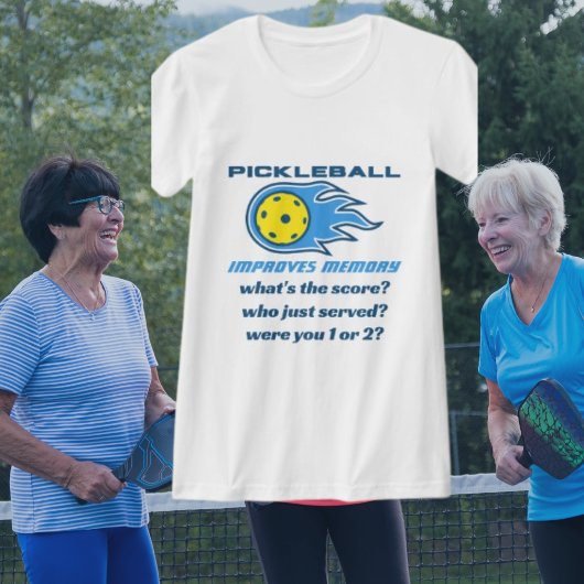 Pickleball verbetert geheugen Funny T-Shirt