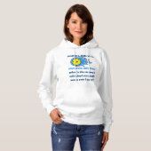 Pickleball verbetert het geheugen Funny Women's Ho Hoodie (Voorkant volledig)