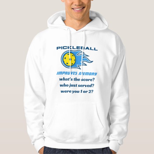 Pickleball verbetert Memory Funny Mannen Hoodie (Voorkant)