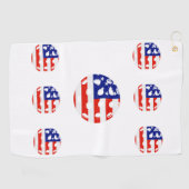 Pickleball Verenigde Staten Golfhanddoek (Horizontaal)