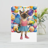 Pickleball Verjaardag Groet (Staand voorkant)