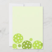 Pickleball Verjaardag Limoen Pickleball Sport Part Kaart (Achterkant)