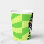 Pickleball Verjaardag RETRO Groene Sport FOTO Papieren Bekers (Rechts)