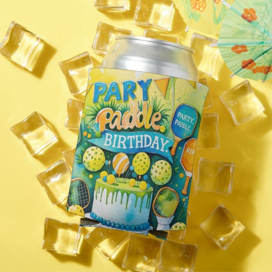 Pickleball Verjaardag thema Blikjeskoeler (Insitu Zomer)