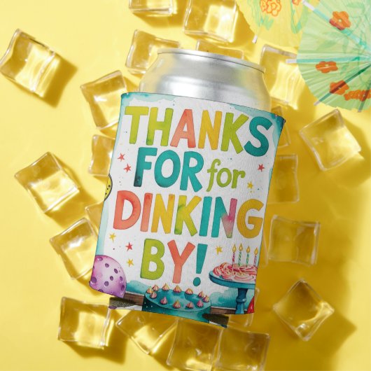 Pickleball Verjaardag thema Blikjeskoeler (Insitu Zomer)