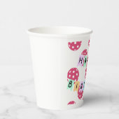 Pickleball Verjaardag Thema met Banner Papieren Bekers (Rechts)