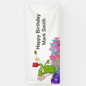 Pickleball Verjaardag thema Spandoek (Verticaal)