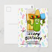 Pickleball-verjaardag voor speler grappige pickle briefkaart (Voorkant / Achterkant)